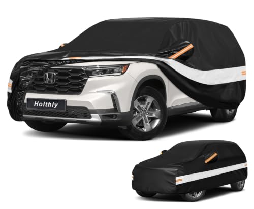 10 Layers SUV Car Cover Custom Fit for Honda Pilot (Black Gray / Custom Fit for Honda Pilot)