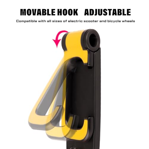 Bike Rack Garage Bicycle Wall Mount Holder Garage Hooks for Hanging Bike Bicycle Vertical Bike Hooks Easily Hang (Bike Rack Black 1pcs)