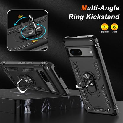for Google Pixel 7 Case with Screen Protector (Black / Google Pixel 7)