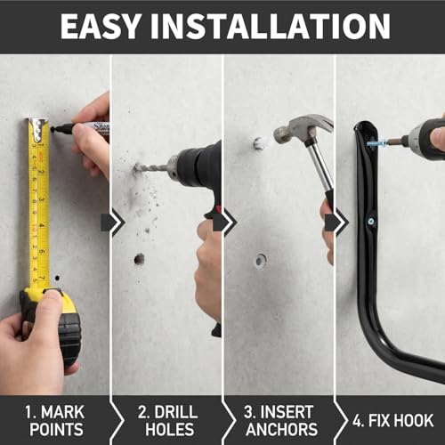 Heavy Duty Garage Storage Hooks (9.5Inch x 13Inch)