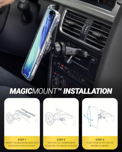 CD Player Phone Mount with MagSafe (CD Slot / 1 Pack)