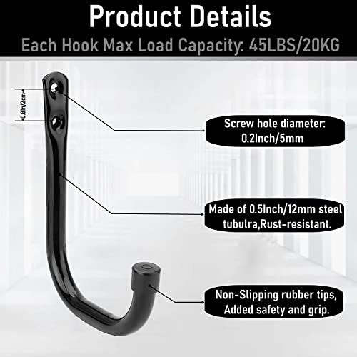 20 Pcs Heavy Duty Garage Storage Utility Hooks (4.1inch(20Pcs))
