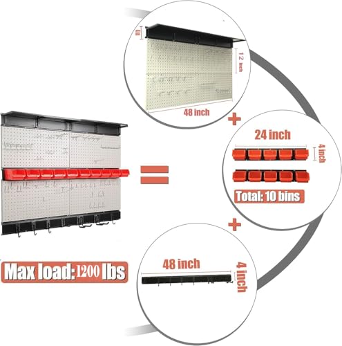 Pegboard Wall Organizer (Gray)