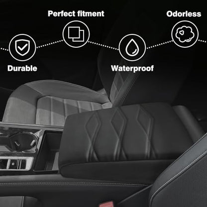 Armrest Cover for Atlas & Cross Sport 2024 (20) 24+ |Atlas| V1 Black, +Thick)