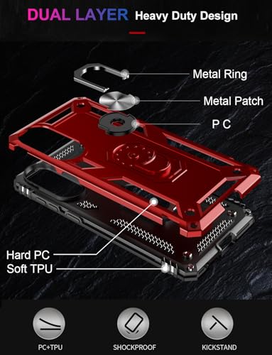 for Galaxy S25 Edge Case (Galaxy S25 Edge(Medium 6.7") / Red)