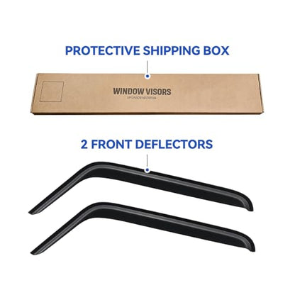 Window Visors Rain Guards for 2007 (2007-2018 Jeep Wrangler JK)