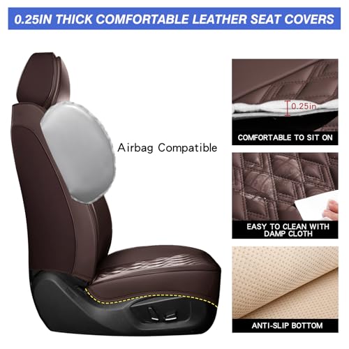 Car Seat Covers Full Set (Brown / Full Set)