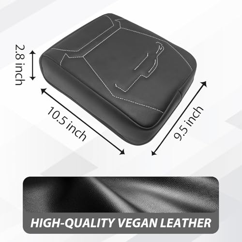 Armrest Cover for Toyota Tacoma 2024 (9) 24+ |Tacoma| Gray Stitch, Regular)