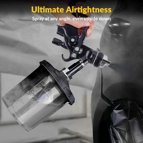 Disposable Paint Cups for Spray Gun (DPS-021Pro with Black PTFE Tape)