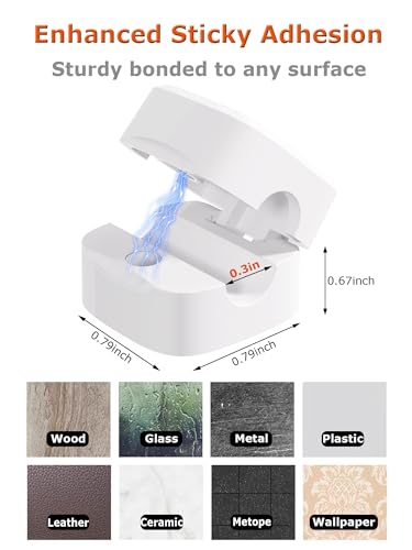 Magnetic Cable Clips (9-Pack White)