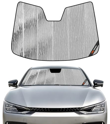 Windshield Sunshade for Kia EV6 2022 (Silver Water Ripple)