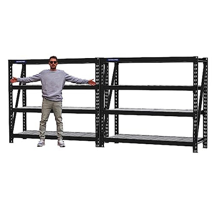 Heavy Duty Metal Shelving (68"W x 24"D x 65"H)