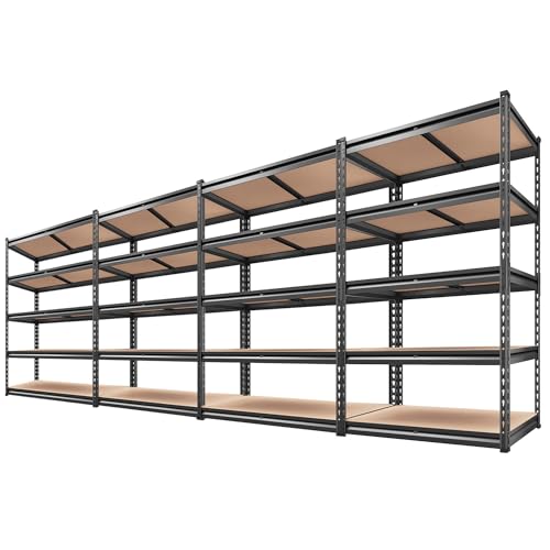 2000LBS Garage Shelving Heavy Duty 72''H Storage Shelves 5 Tier Heavy Duty Shelving (15.8"D x 35.5"W x 72"H)