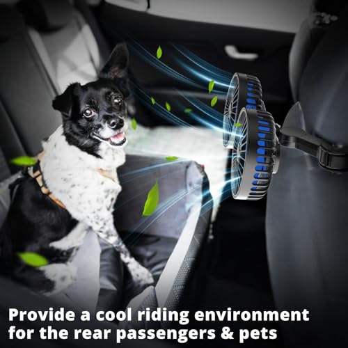 Car Fan for Backseat (Blue)