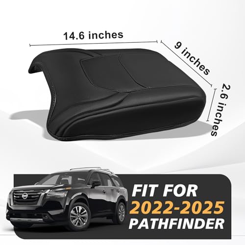 Armrest Cover for Nissan Pathfinder 2022 (33) 22-26 |Pathfinder| Black, Regular)