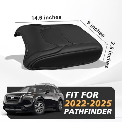 Armrest Cover for Nissan Pathfinder 2022 (33) 22-26 |Pathfinder| Black, Regular)