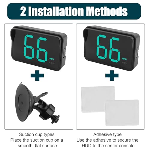 GPS Digital Speedometer for Car MPH (2 Pack 2025 New with Bracket & Charger)
