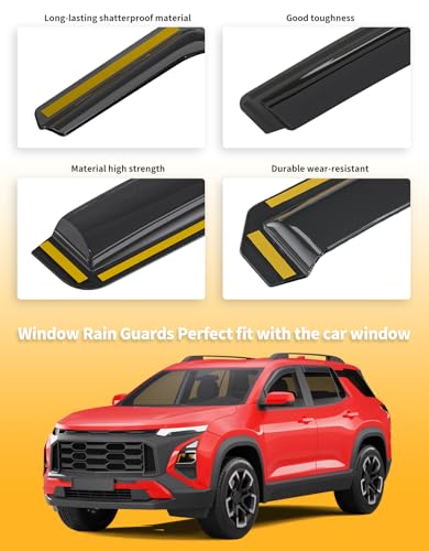 Window Visors Rain Guards for Chevy (Fit for 2025 2026 Chevy Equinox)