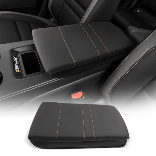 for Honda Prologue 2024 2025 2026 Center Console Cover Armrest Box Cover for Prologue (Honda Prologue Thickened Black Leather)