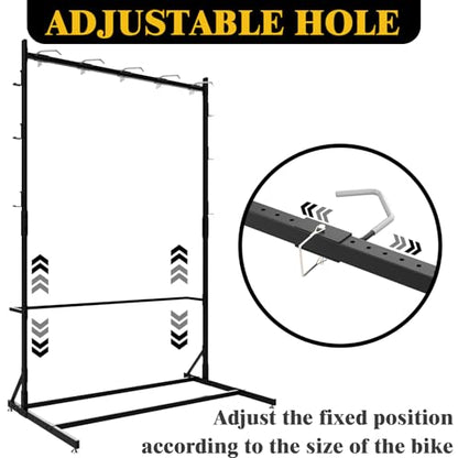 Freestanding Bike Storage Rack for 5 Bikes (Freestanding Bike Rack)