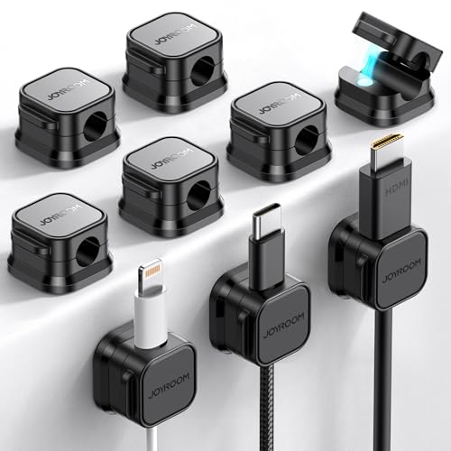 9 Pack Magnetic Cable Clips Cord Organizer Adhesive Wire Management (9-Pack)