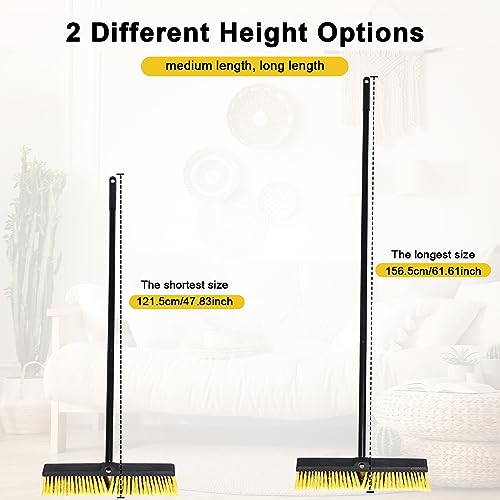 6 Pack 18 Inch Push Broom Bulk (Yellow)