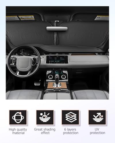 Windshield Sun Shade Windshield Sunshade for Land Rover Range Rover Evoque L511 (2012-2026 Evoque)