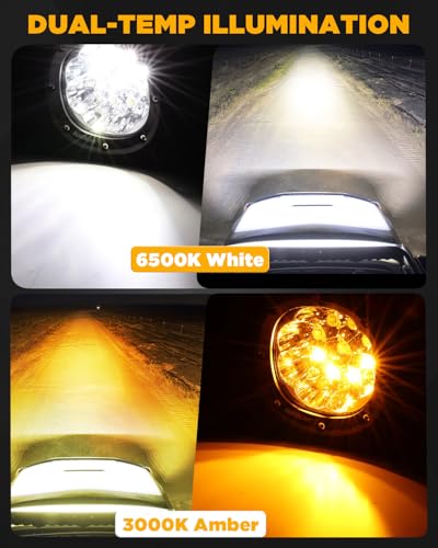 P4 Series 4In Round Offroad Light (P4 Series-6 Modes Spot Beam)