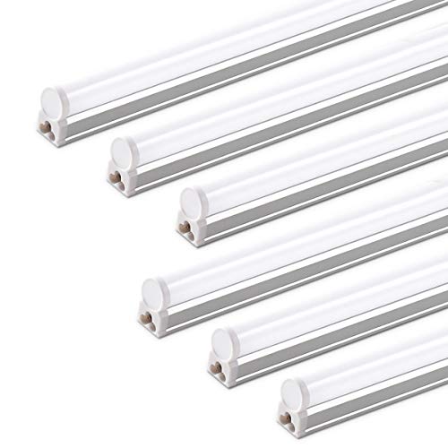 LED T5 Integrated Single Fixture (6500k Super Bright White / 4 Feet-6 Power Cords)