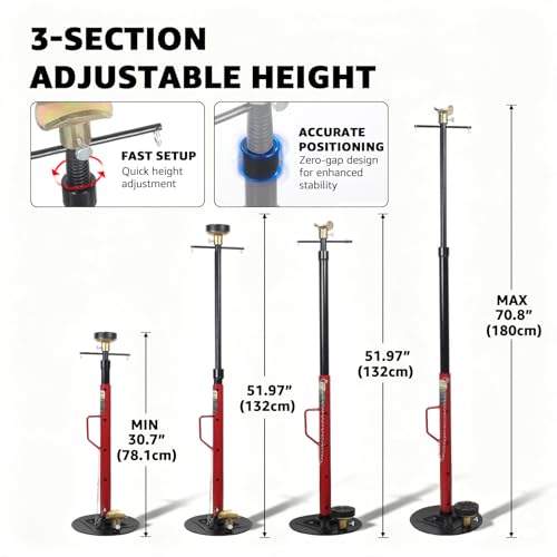 1.5 Ton Underhoist Support Stand with US Patented Handle for Auto Repair (1.5 Ton Underhoist Stand)