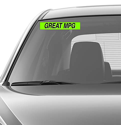 Ez line Vinyl Windshield Stickers 3 Dozen 15 Inch Chartreuse Slogan Dealership Pro Pack for Car Lots (EZ115-Pack4)
