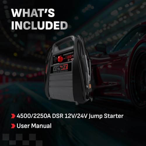 Car Battery Jump Starter & Power Station (12/24V 4400 Peak Amp)