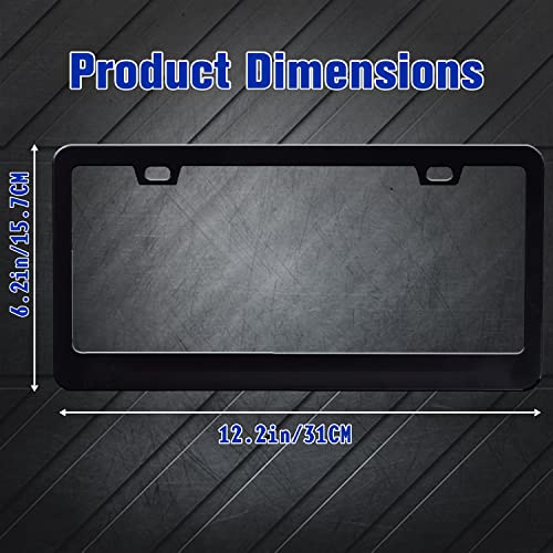 Grey Black Leopard Print License Plate Frame Cheetah License Plate Frames (Grey Black Leopard Print)