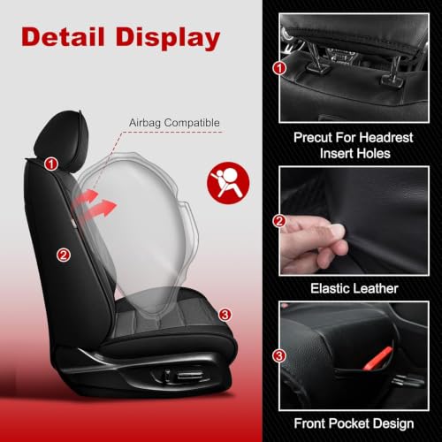 For Honda CR V CRV 2017 (#081 black / 1. CR-V 2017-2026-5 Seat Covers Set Custom Fit)