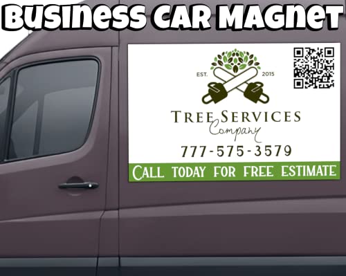 Custom Car Magnet Sign Personalized Business Logo for Cars Trucks Vans