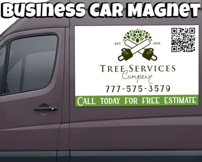 Custom Car Magnet Sign Personalized Business Logo for Cars Trucks Vans