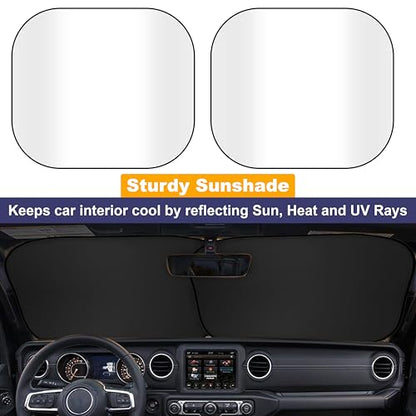 2 Piece Jeep Windshield Sun Shade (X-Small)