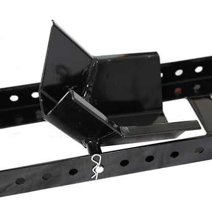 Adjustable Motorcycle Wheel Chock Stand Upright 1800lb Capacity (Black 1800 lbs)