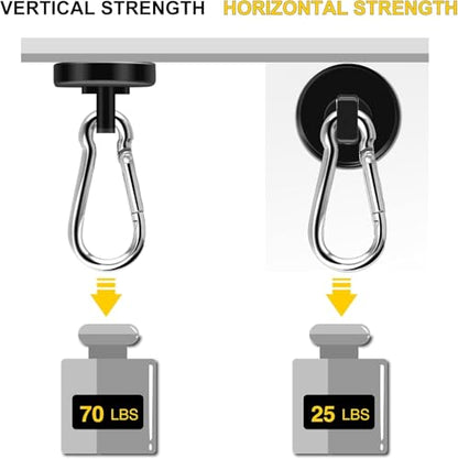 Magnetic Hooks (Black / 0.98in)