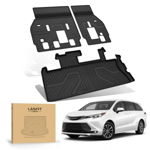 Cargo Mat & Backrest Mat for Toyota Sienna 7 Seat & 8 Seat 2021