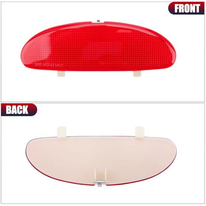 Front Inner Door Panel Reflector with Buckle for C5 Corvette 1997 (Red)