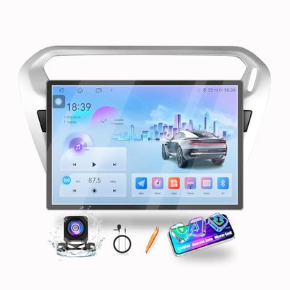 for Peugeot 301 2013 (Octa Core-6G-128G-Silver)