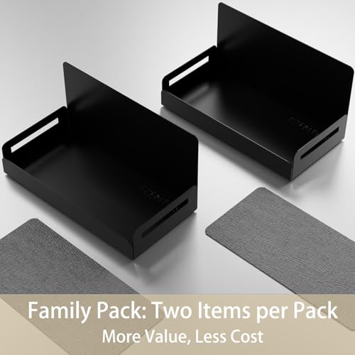 2 Pack Magnetic Spice Rack for Refrigerator (Black)