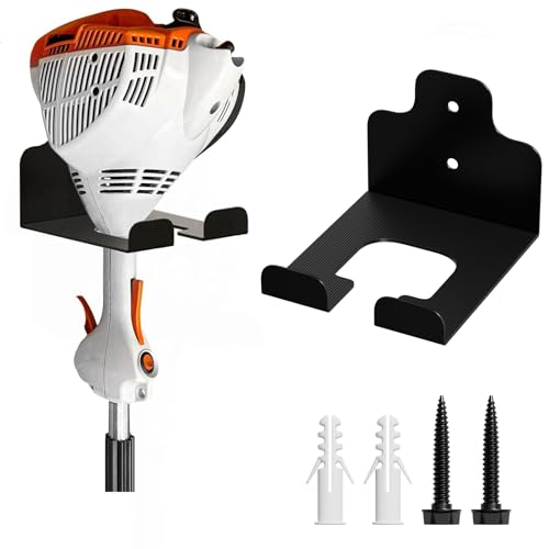 Garage Organizer Trimmer Rack (Black 1 Pack)