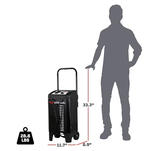 Wheeled 10A Car Battery Charger & Maintainer (200 Amp)