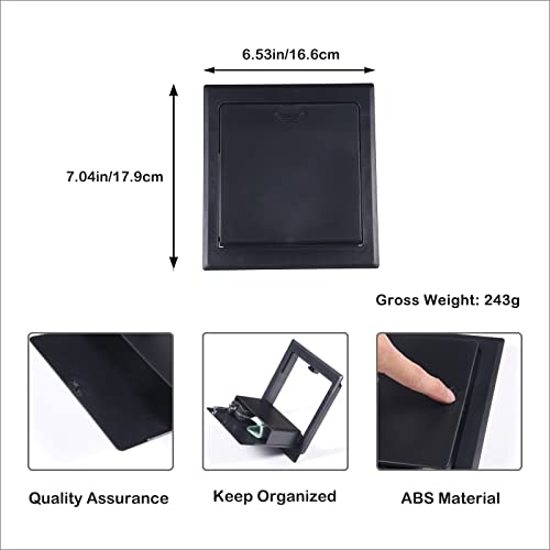 Car Armrest Hidden Storage Box for 2022 (Matte Black)