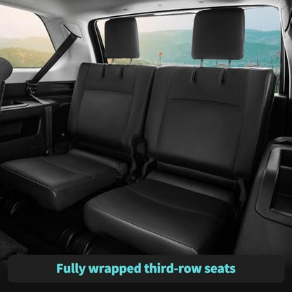 Seat Covers for Toyota 4Runner 2011 (2011-2024 3-ROW,7 seats MODEL ONLY / BLACK)