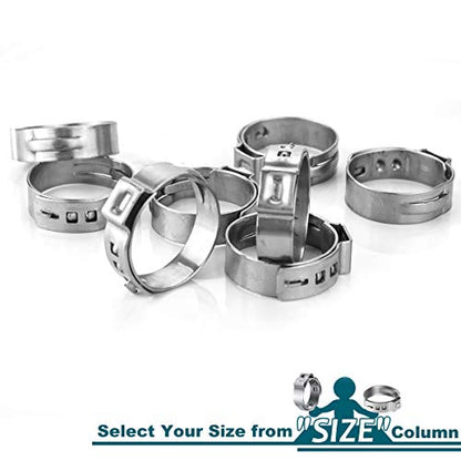 50 Pack 1 Inch PEX Cinch Clamps (1 Inch)