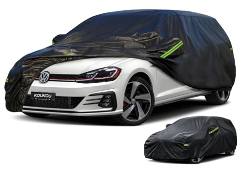 Waterproof Hatchback Car Cover All Weather (A9-Fit hatchback length ( up to 178") / black)