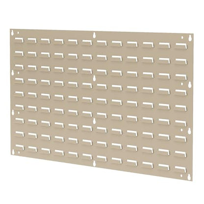 30636 Louvered Steel Wall Mount Panel Garage Organizer for Hanging AkroBin Storage Bins (Beige / 36-Inch W x 19-Inch H)